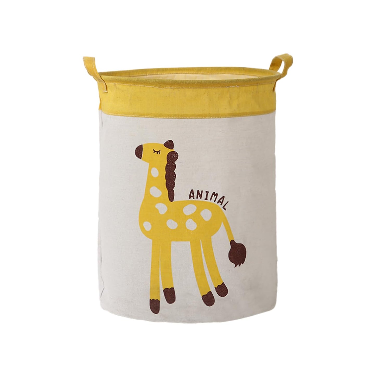 Kids Laundry Bag for Clothes, Toy Storage Basket, Giraffe