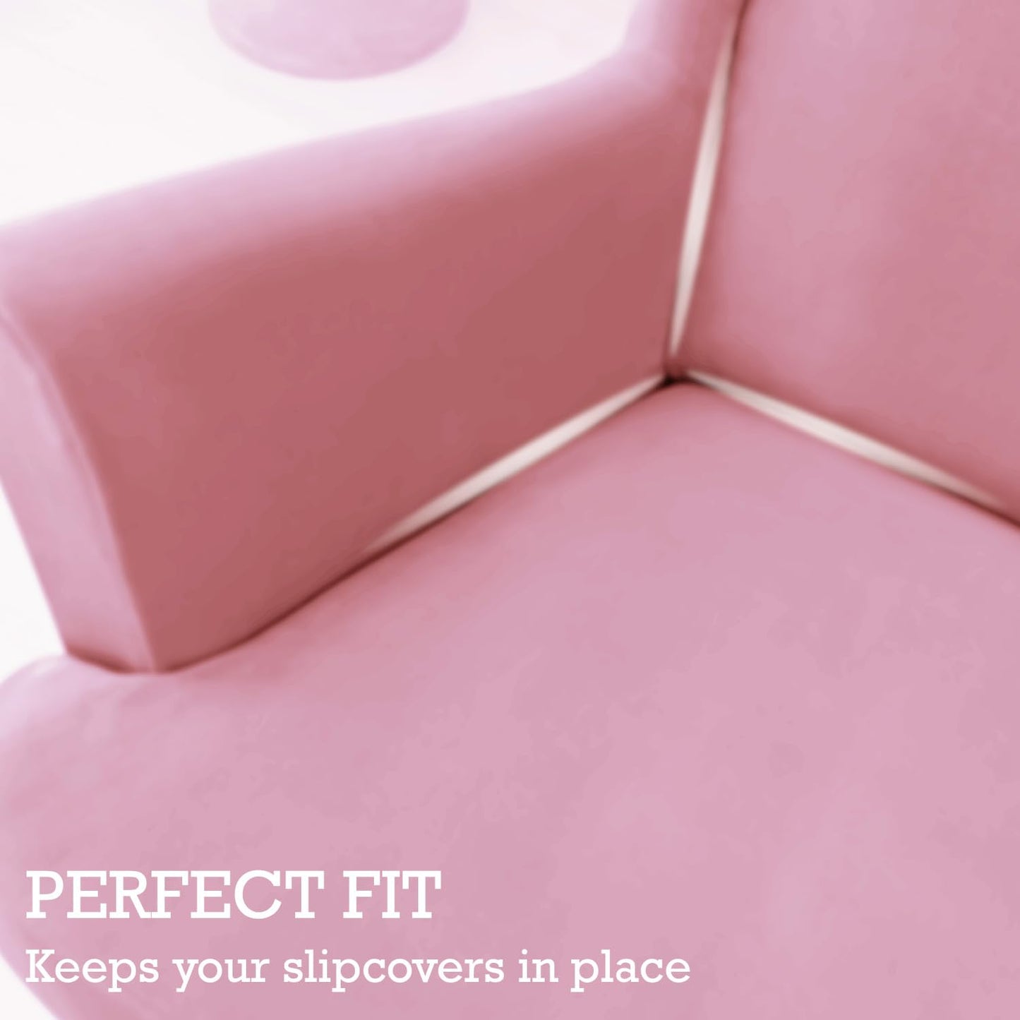 Buy Fitted Pink Velvet Wingback chair Slipcover