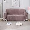 Chenille Sofa Couch Slipcover, Brown for 1/2/3 Seater