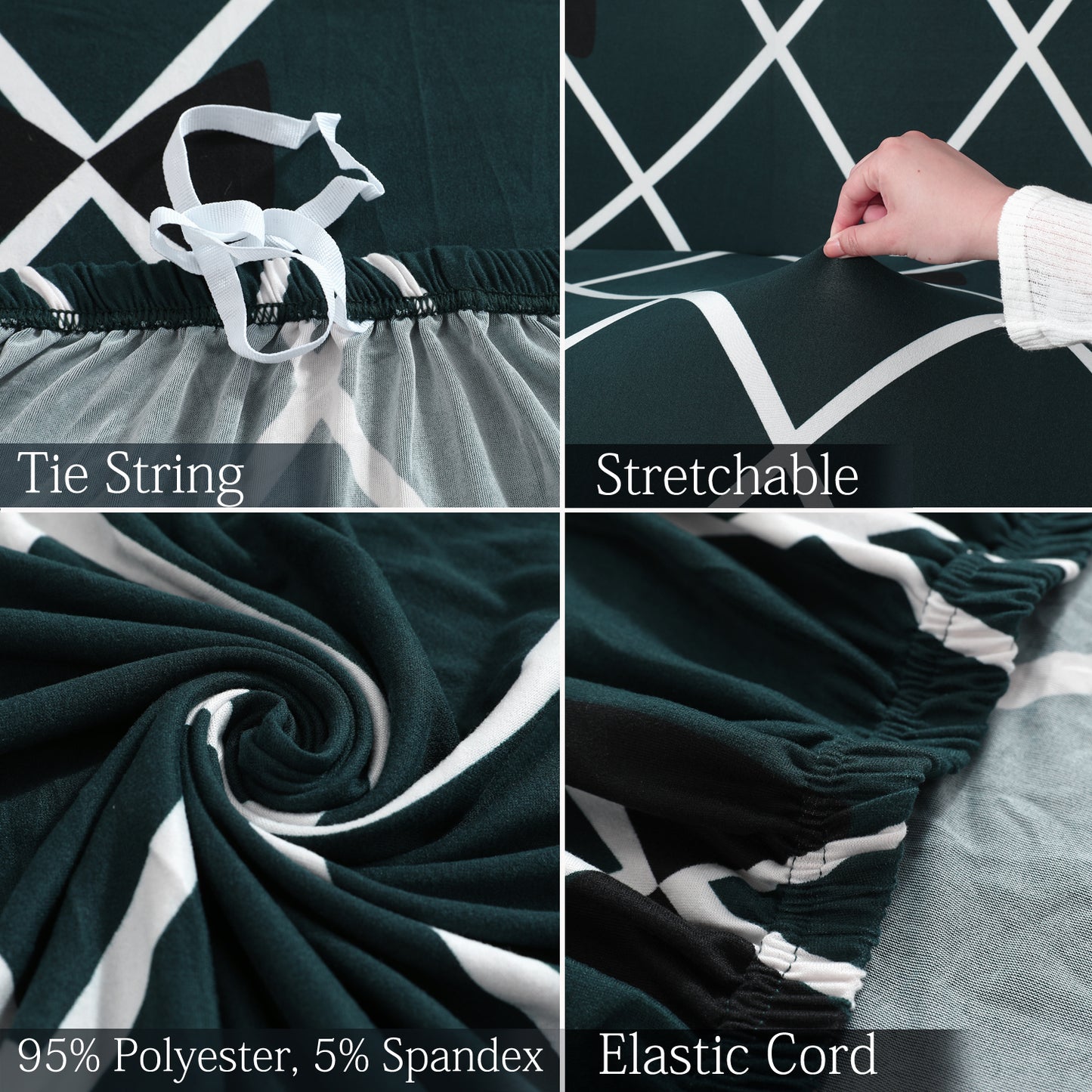 Features of Teal Diamond elastic sofa cover sets