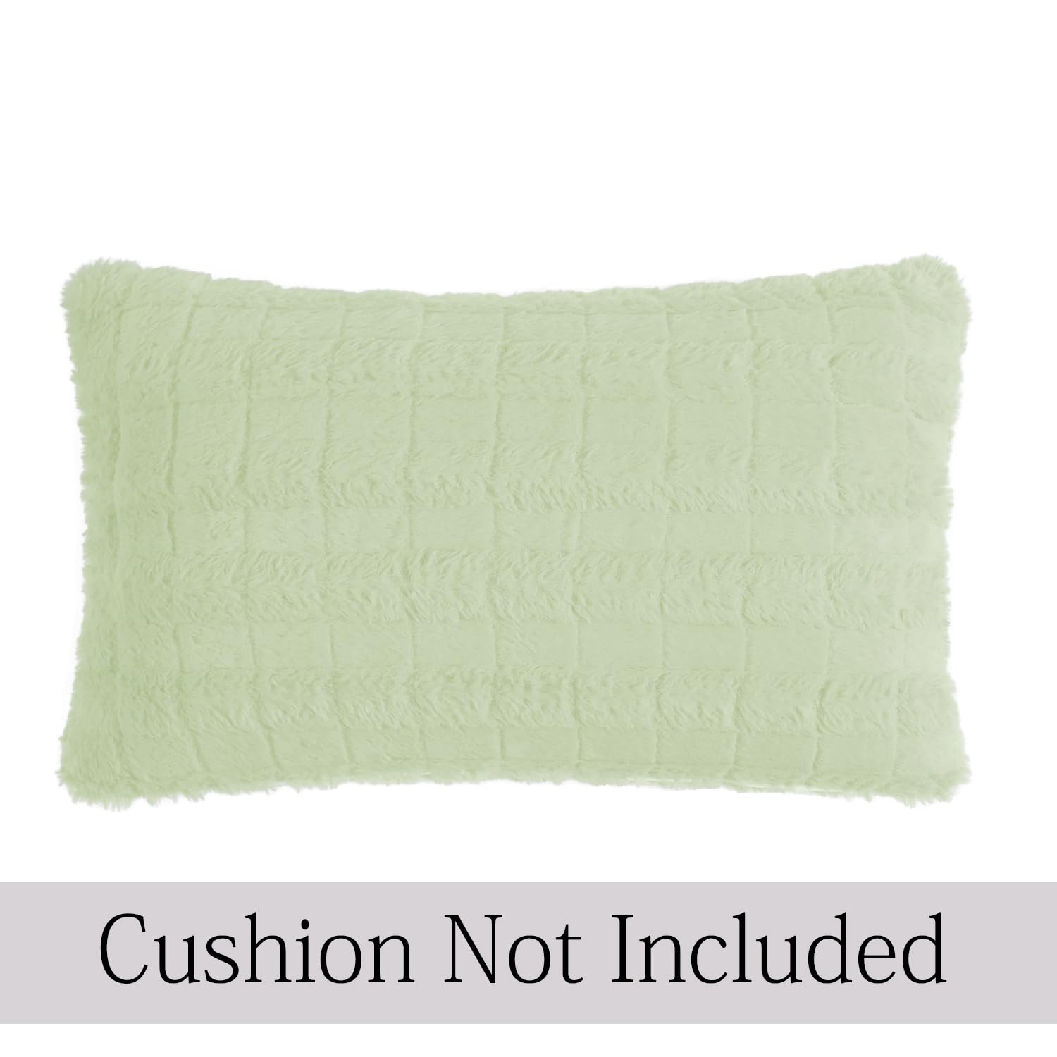 Buy Pastel Green Colour Premium Zippered Plush Cushion Covers | Rectangular Pillows