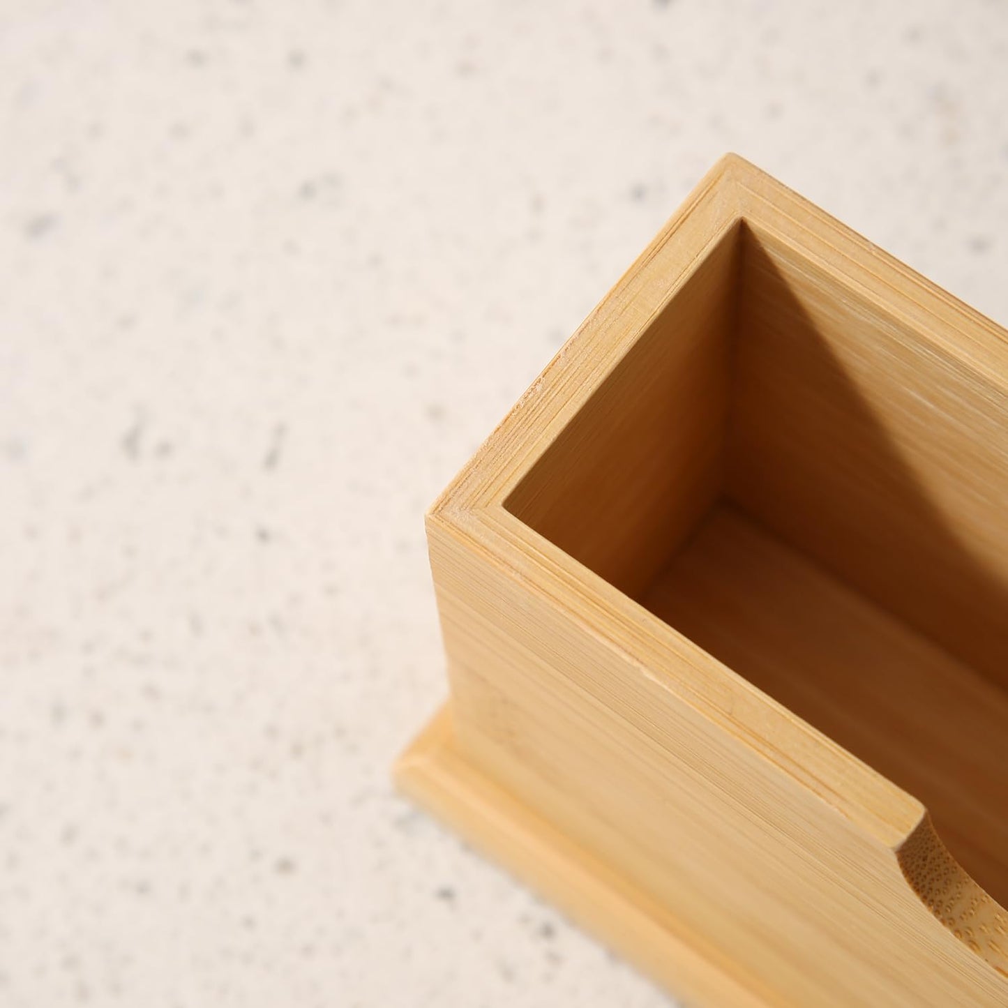 Bamboo Tissue Paper Holder, Brown