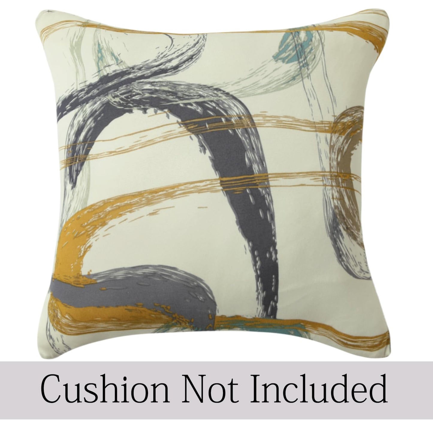 Waterproof & Quick-Dry Quilted Sofa Cover with Pockets on Armrest, Parchement Beige Abstract Art