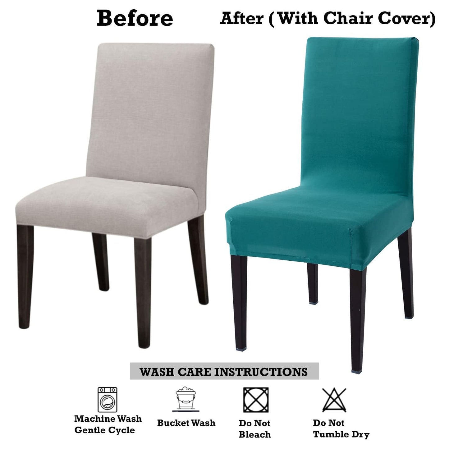 How to measure for stretchable dining chair cover