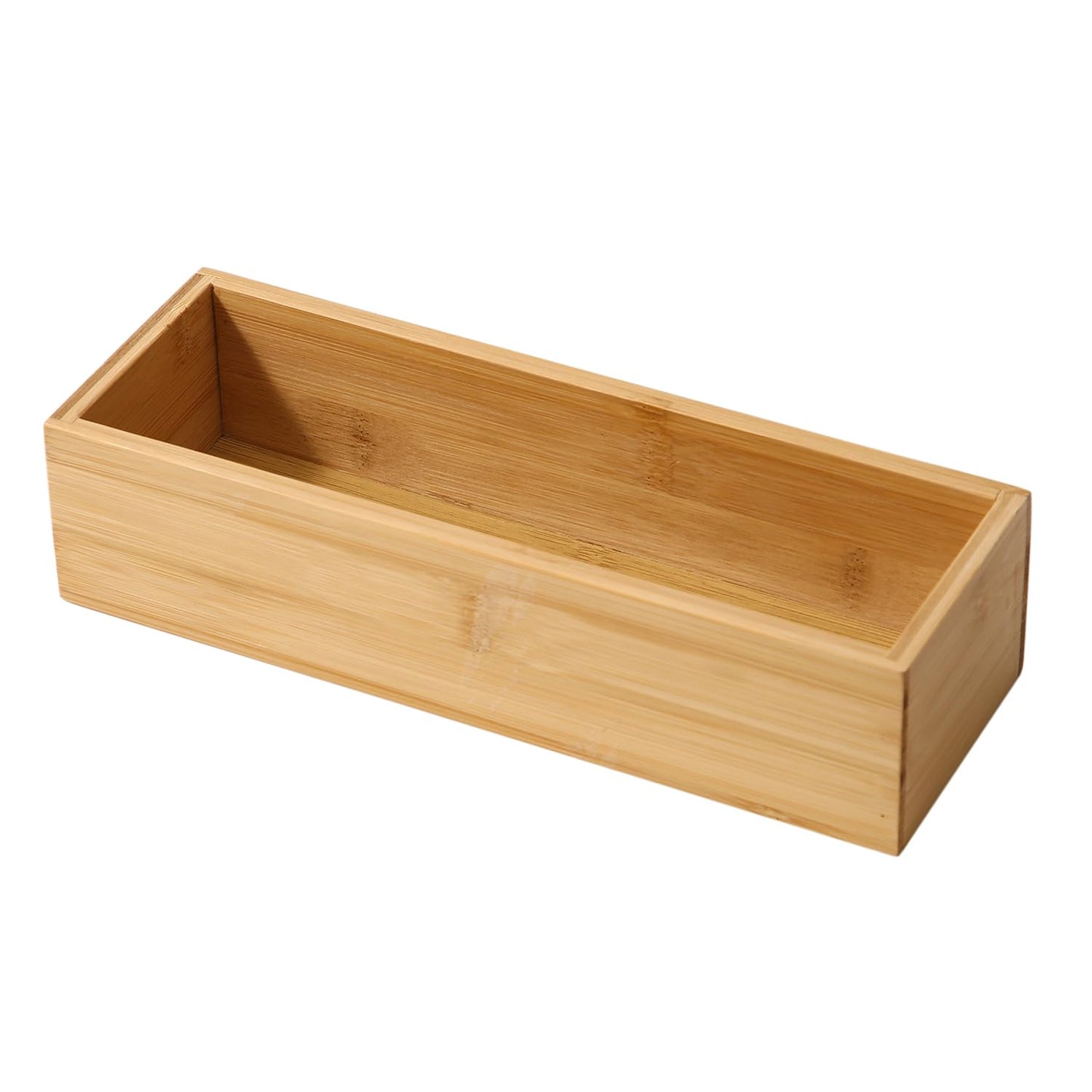 Bamboo Drawer Organizer Storage Box for Home, Bathroom, Kids Room Office Desk Organizer