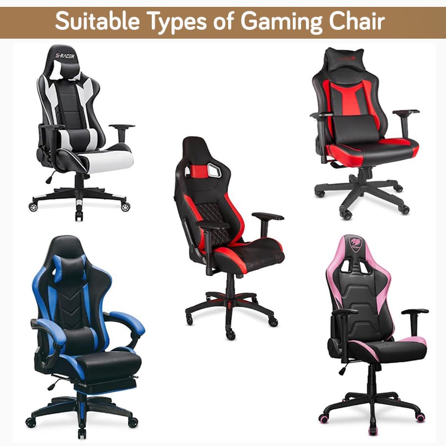 Gaming Stretchable Chair Cover for Computer Rotating Chair, Camel