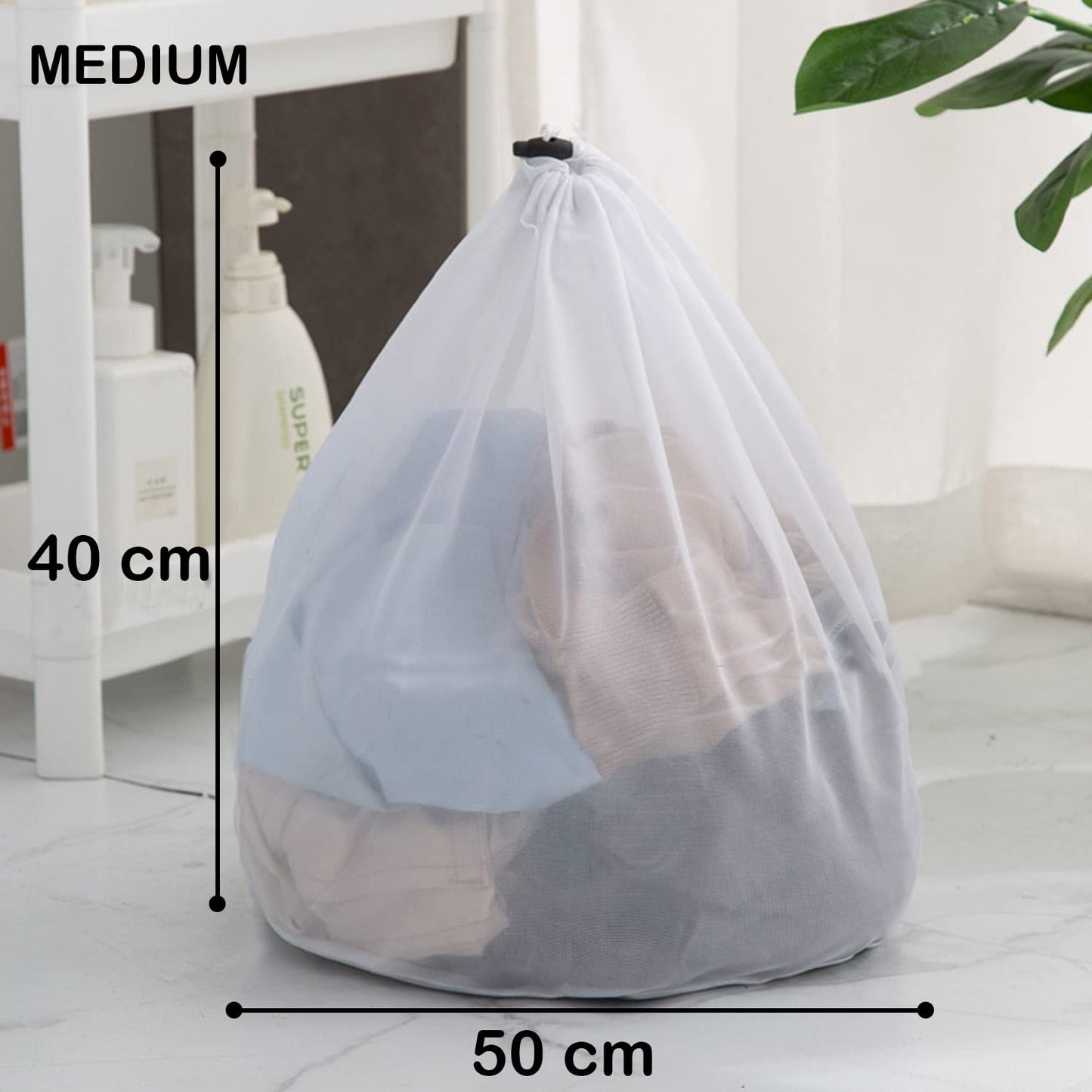 Mesh Laundry Clothes Washing Bag, Set of 3