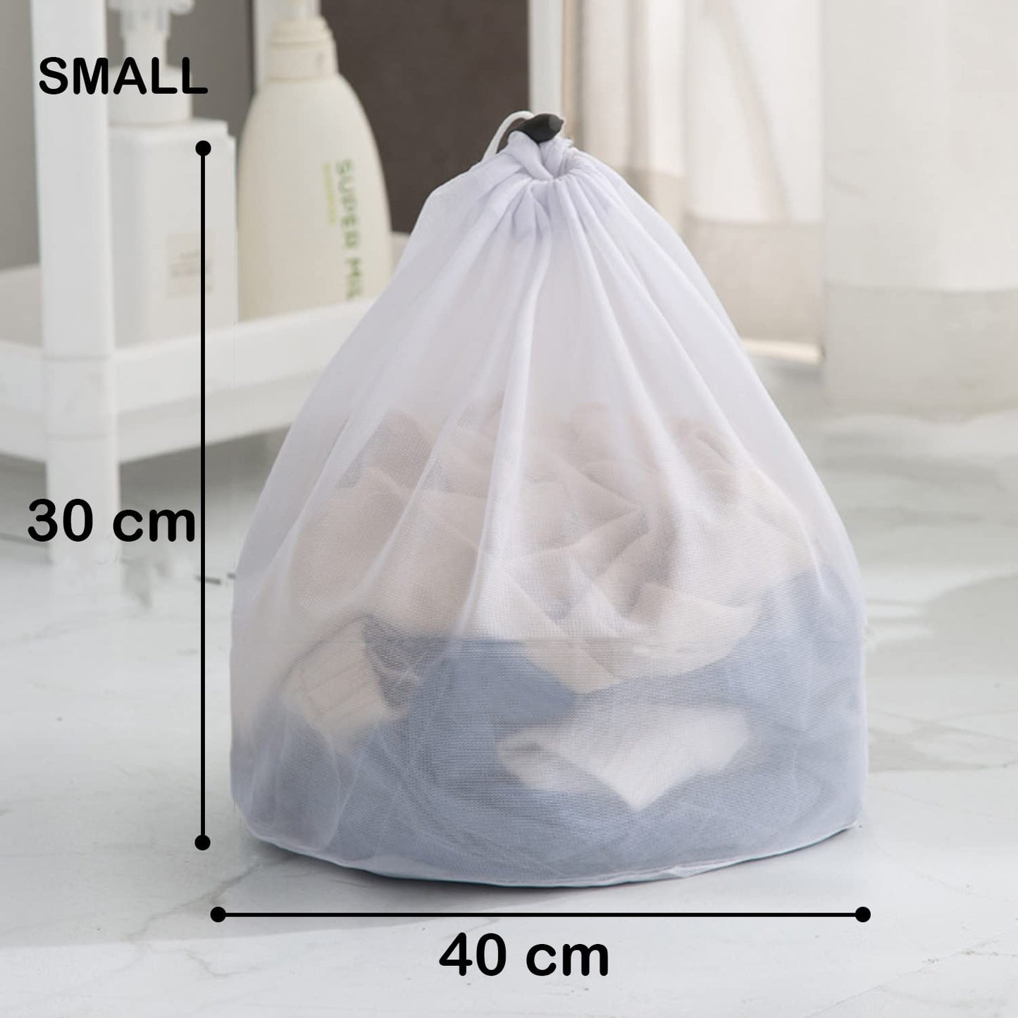Mesh Laundry Clothes Washing Bag, Set of 3