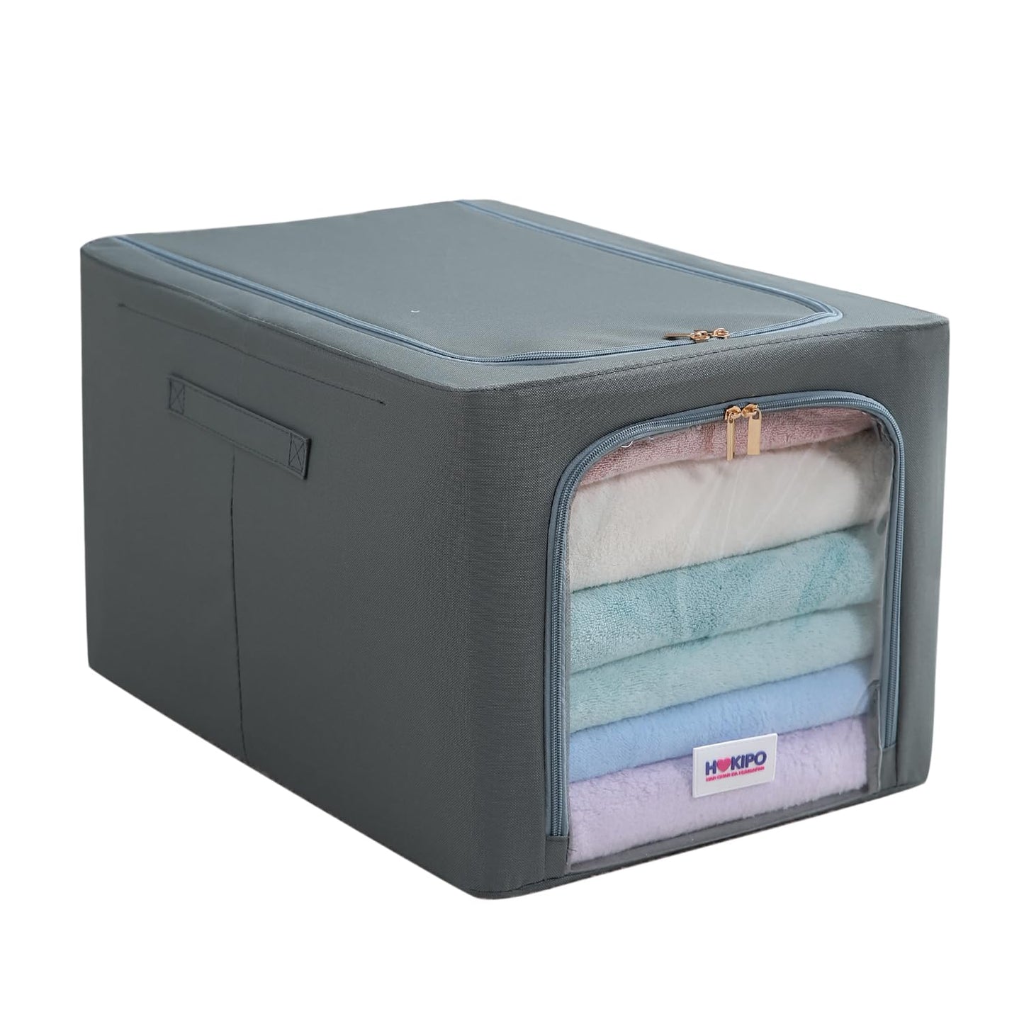 600D Oxford Fabric Wardrobe Organizer for Storage - Grey