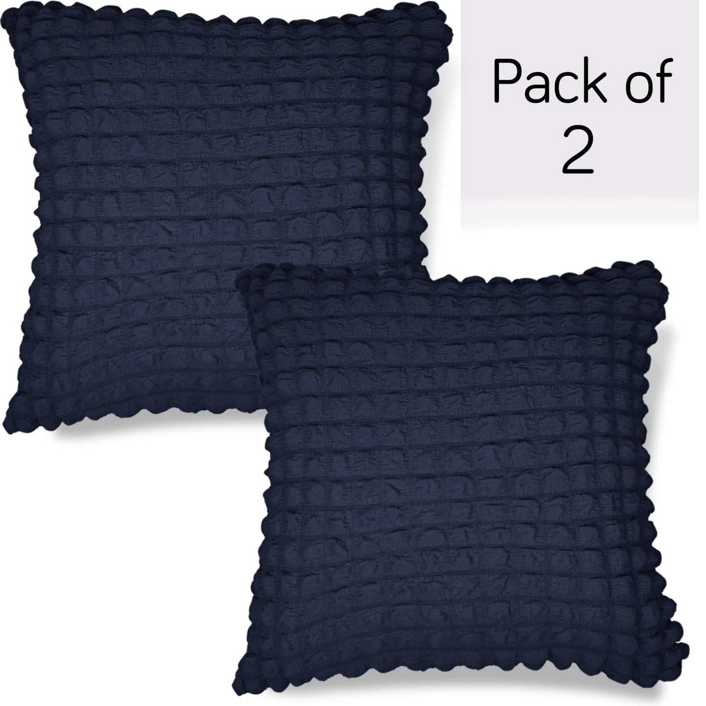 Best Navy Blue Colour Zippered Square Pillow Cover