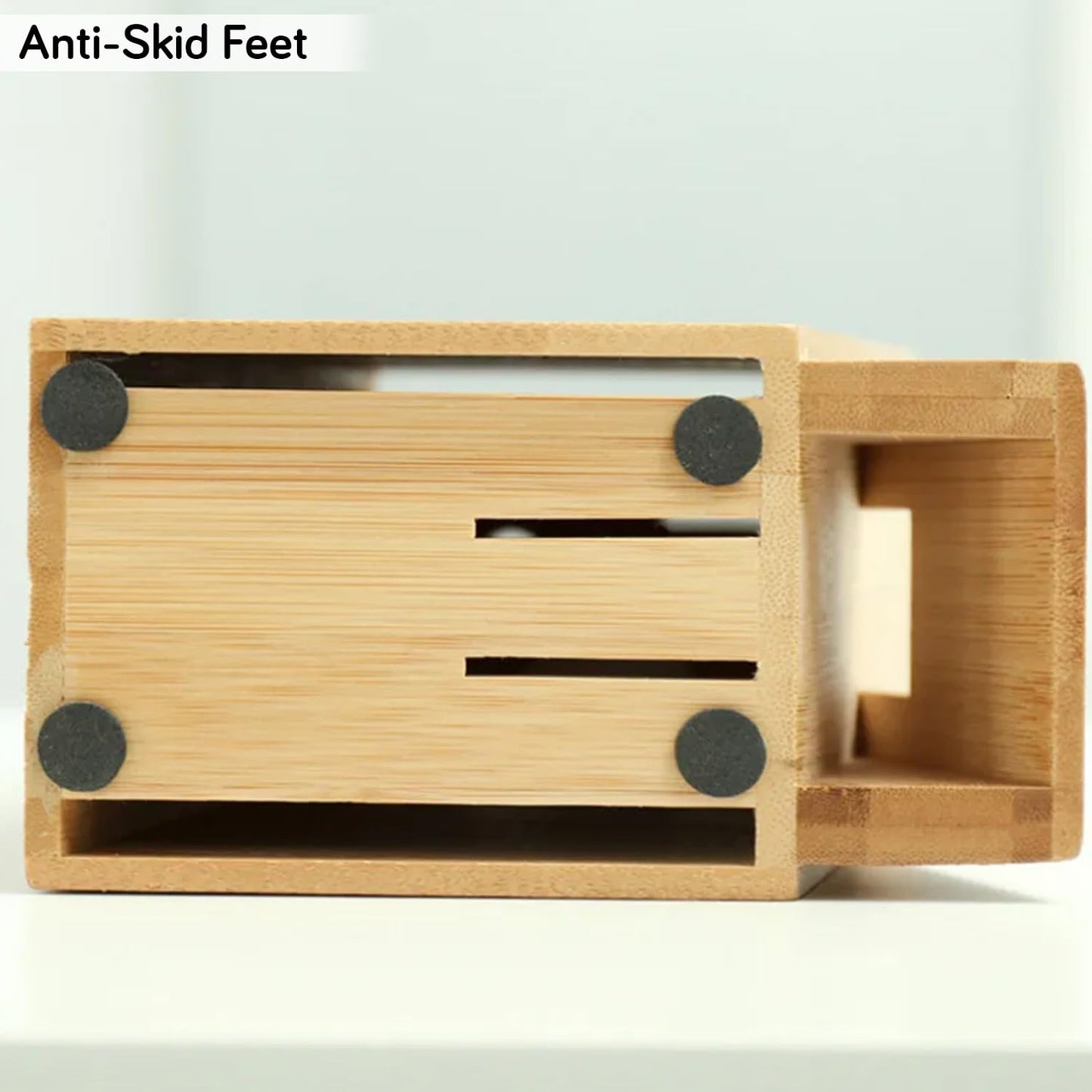 Wooden Knife Holder for Kitchen with 5 Slots