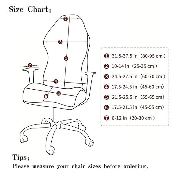Stretchable Jacquard Elastic Gaming Chair Cover, Dark Grey