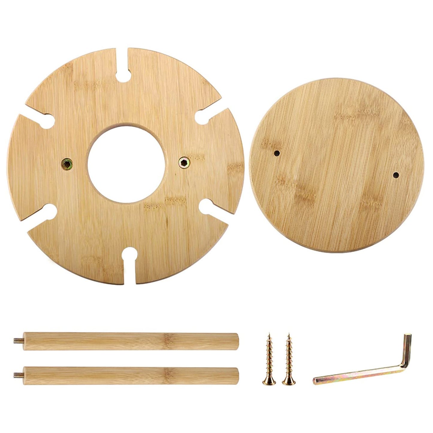 Bamboo Wine Glass Rack Counter Table Top Wooden Wine Bottle Storage Holder for Kitchen, Bar, Cabinets Holds 6 Glass