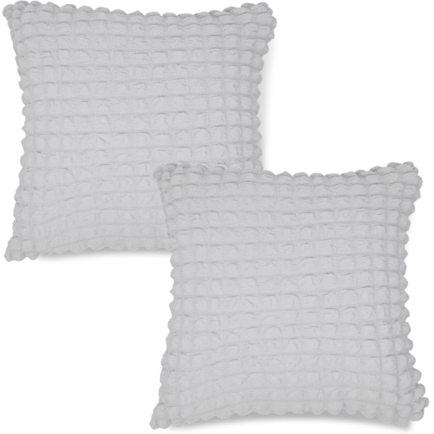 Buy Premium Ash Grey Colour Zippered Square Cushion Covers Online