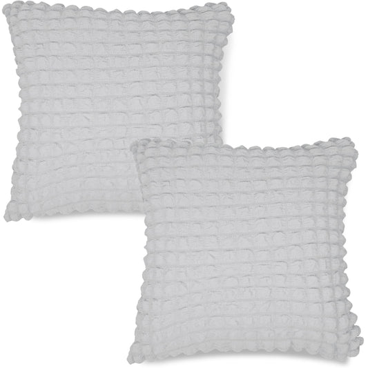 Buy Premium Ash Grey Colour Zippered Square Cushion Covers Online