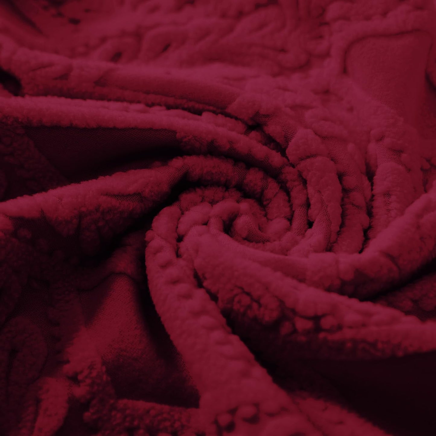 Chair Cover Set of 1/2/4/6, 190 GSM Jacquard, Maroon