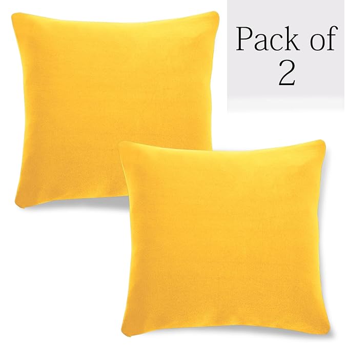 Elastic Stretchable Sofa Cover and Cushion Cover, Sunny Yellow