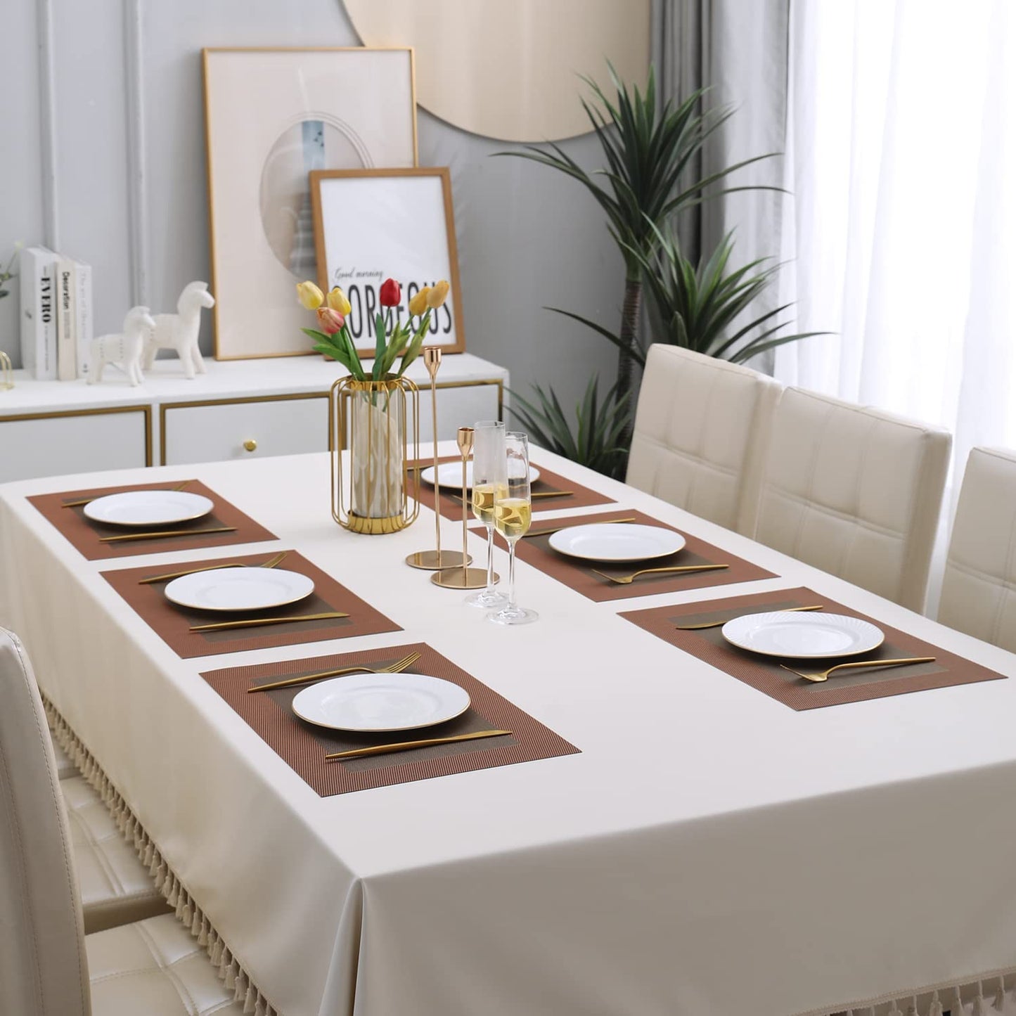 PVC Dining Table Mats, Metallic