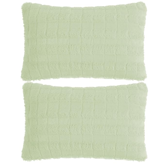 Premium Plush Anti Slip Sofa Cover Mat with 2 Armrest Cover and Cushion Cover, Green