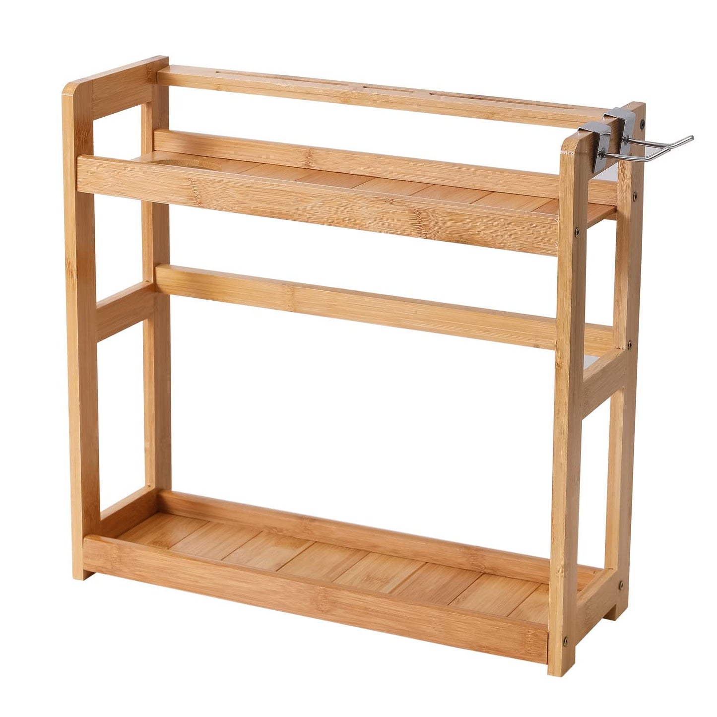 2 Tier Spice Rack Organizer for Kitchen Platform Counter Top Rack Storage Shelf Stand