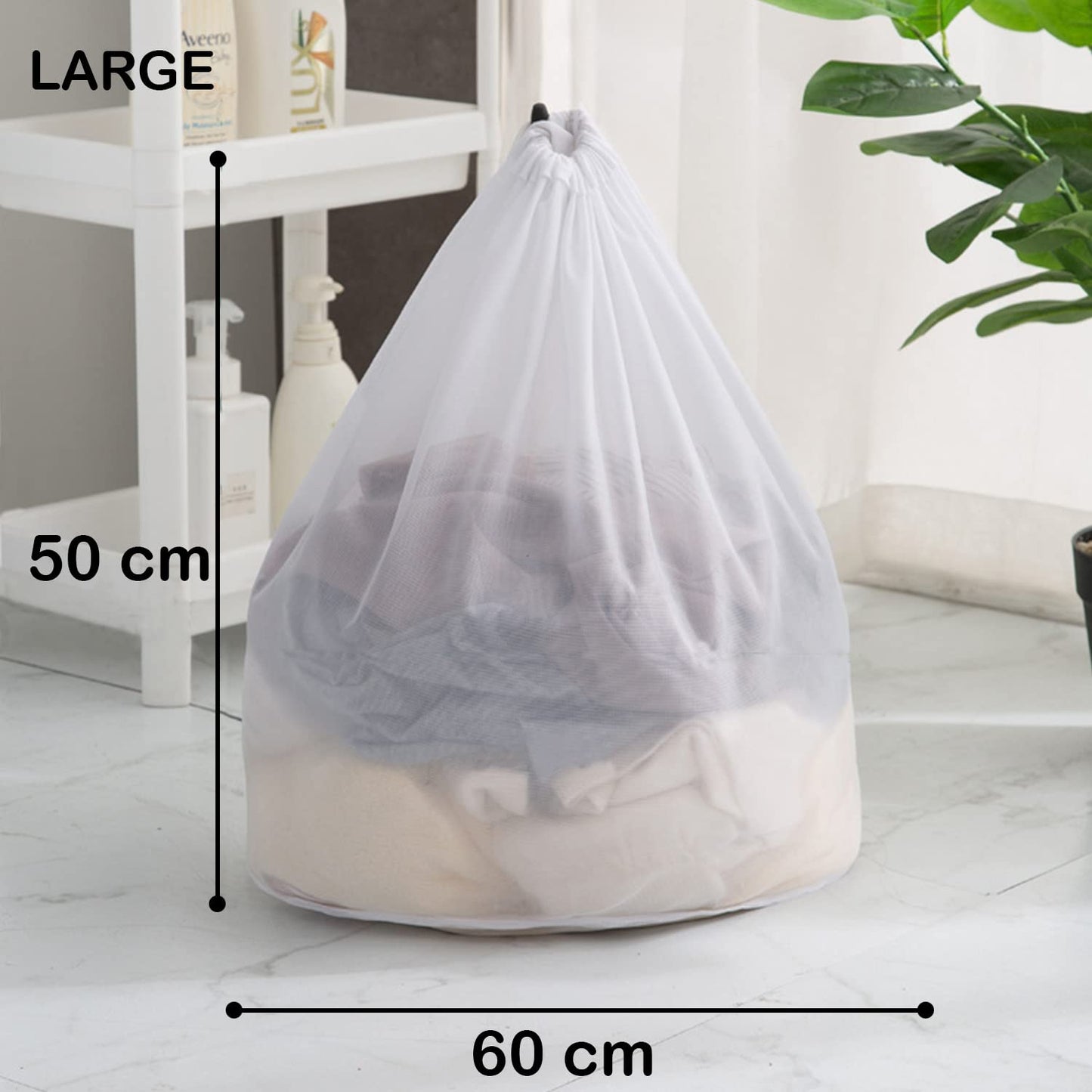 Mesh Laundry Clothes Washing Bag, Set of 3