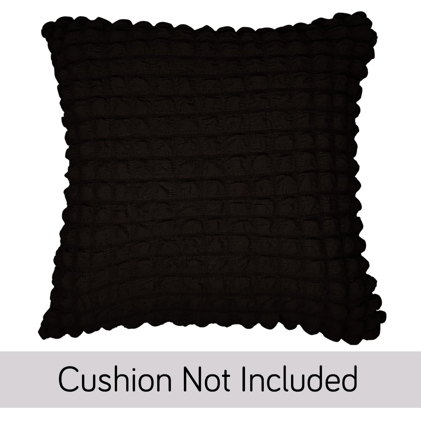 HOKIPO Bubble Pack of 2 Cushion Cover 18x18,Dark Chocolate