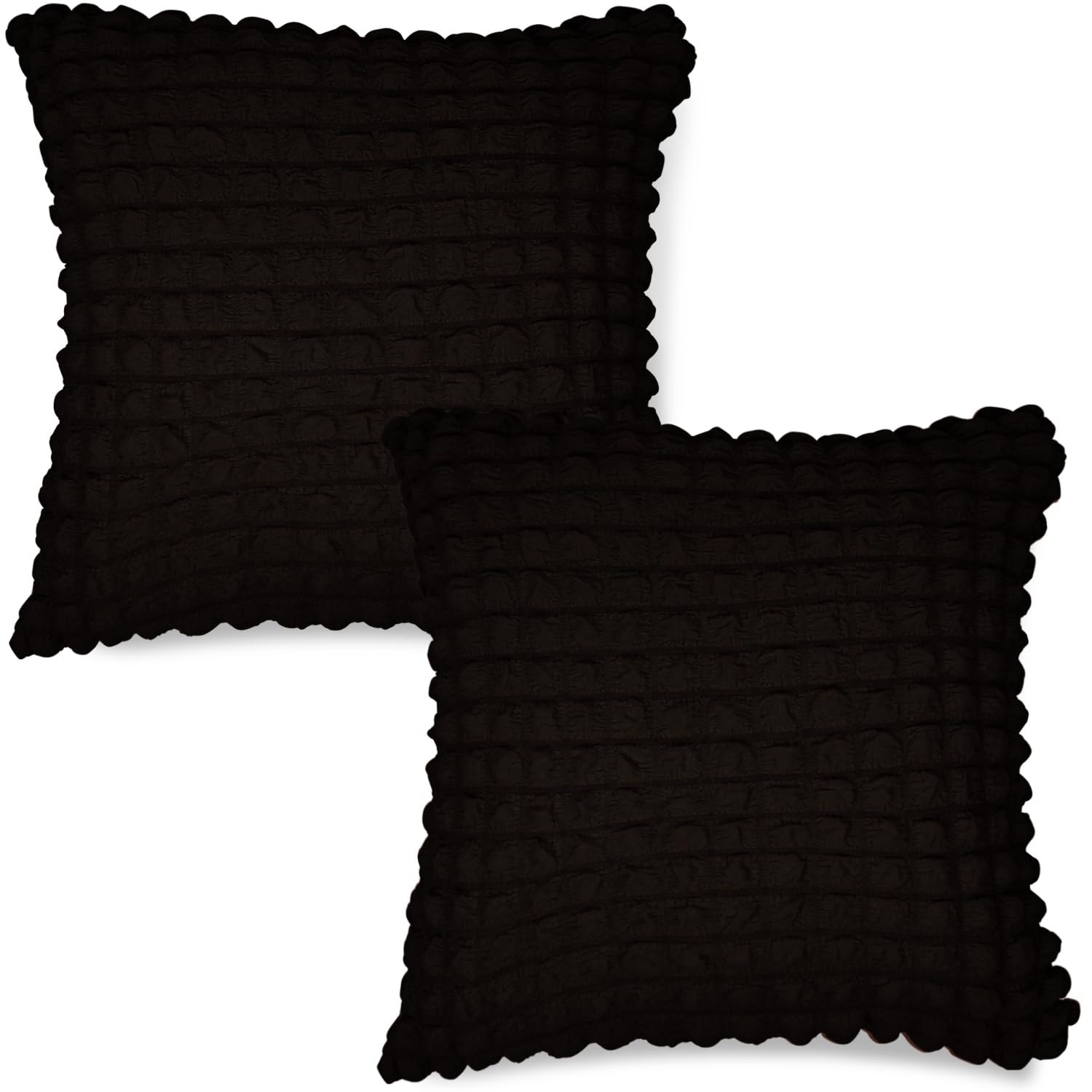 Buy Premium Plain Dark Chocolate Colour Zippered Square Cushion Covers Online