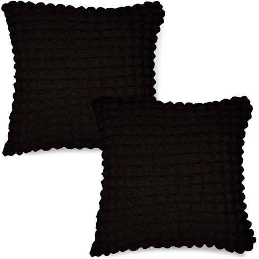 Buy Premium Plain Dark Chocolate Colour Zippered Square Cushion Covers Online
