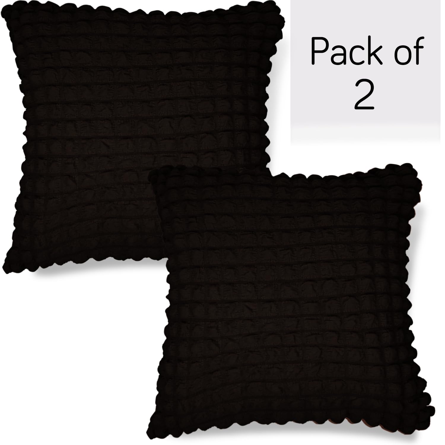 Best Plain Dark Chocolate Colour Zippered Square Pillow Cover