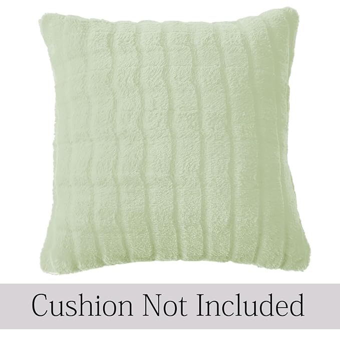 Premium Plush Anti Slip Sofa Cover Mat with 2 Armrest Cover and Cushion Cover, Green