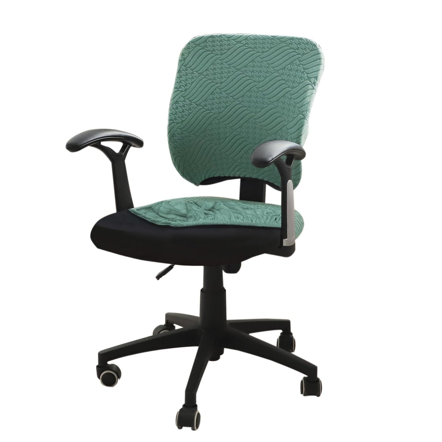 Stretchable Jacquard Office Chair Cover, Green