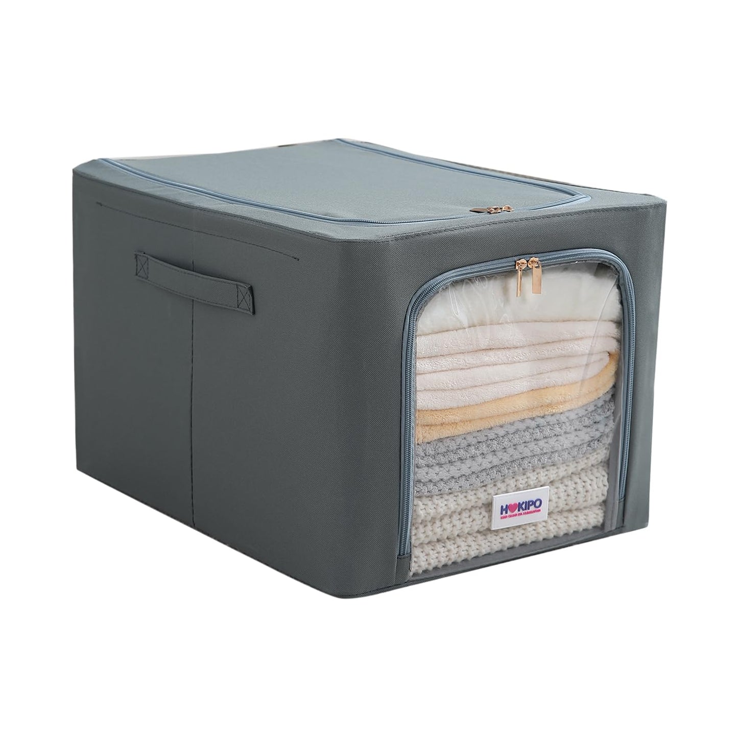 600D Oxford Fabric Wardrobe Organizer for Storage - Grey