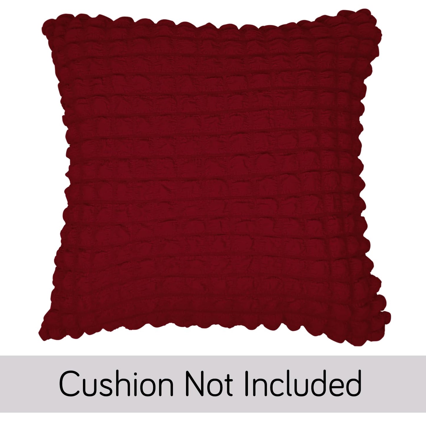 Buy Cute Cherry Red Colour Zippered Square Sofa Pillow Covers Online