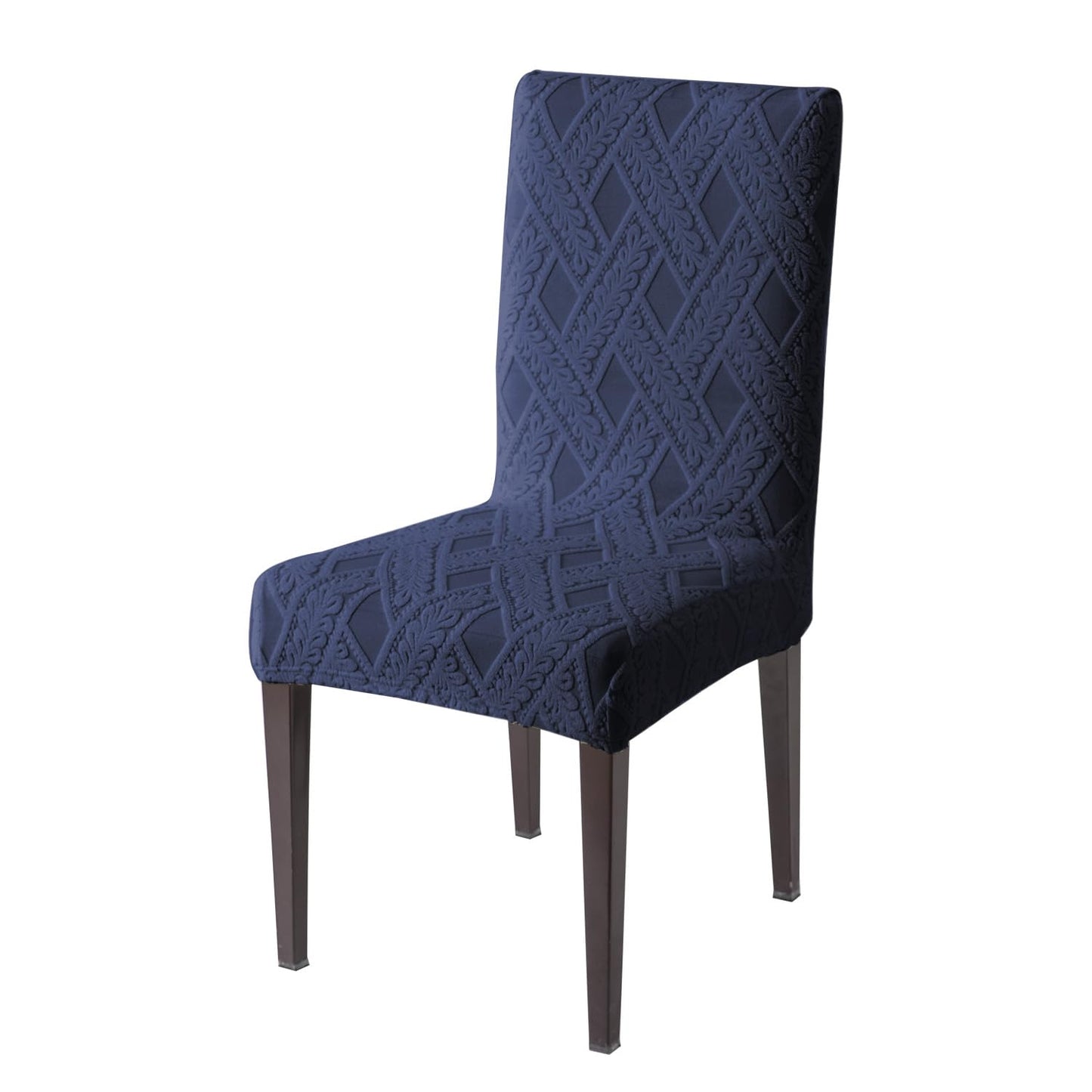 Chair Cover Set of 1/2/4/6, 190 GSM Jacquard, Blue