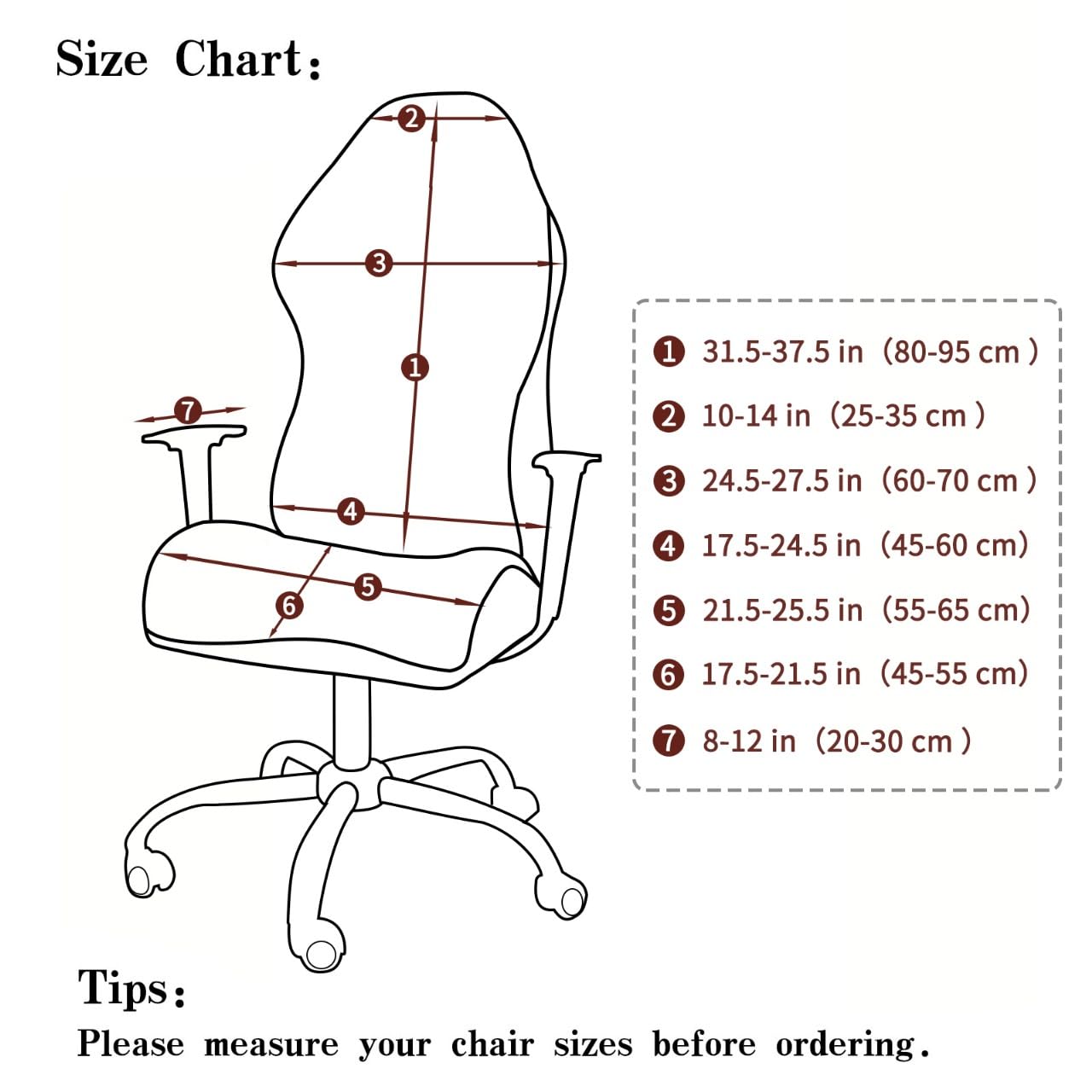 Stretchable Jacquard Elastic Gaming Chair Cover, Teal