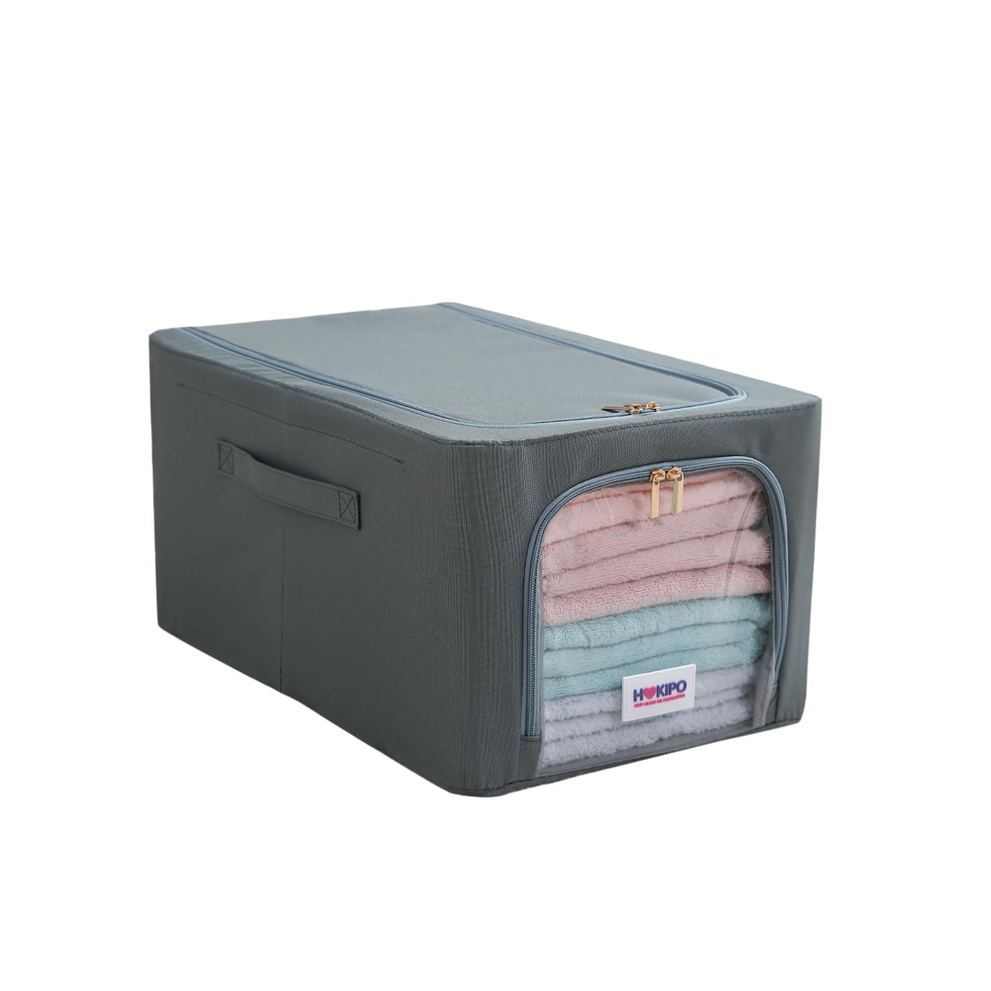 600D Oxford Fabric Wardrobe Organizer for Storage - Grey