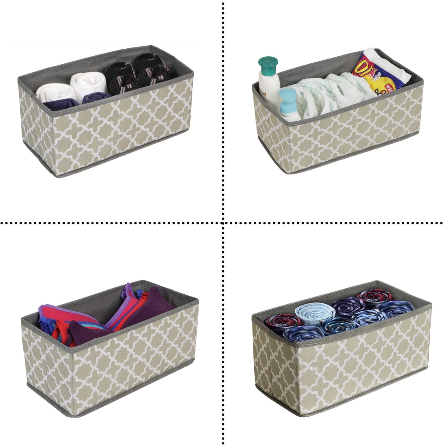 Foldable Storage Basket Bins Closet Wardrobe Organizer