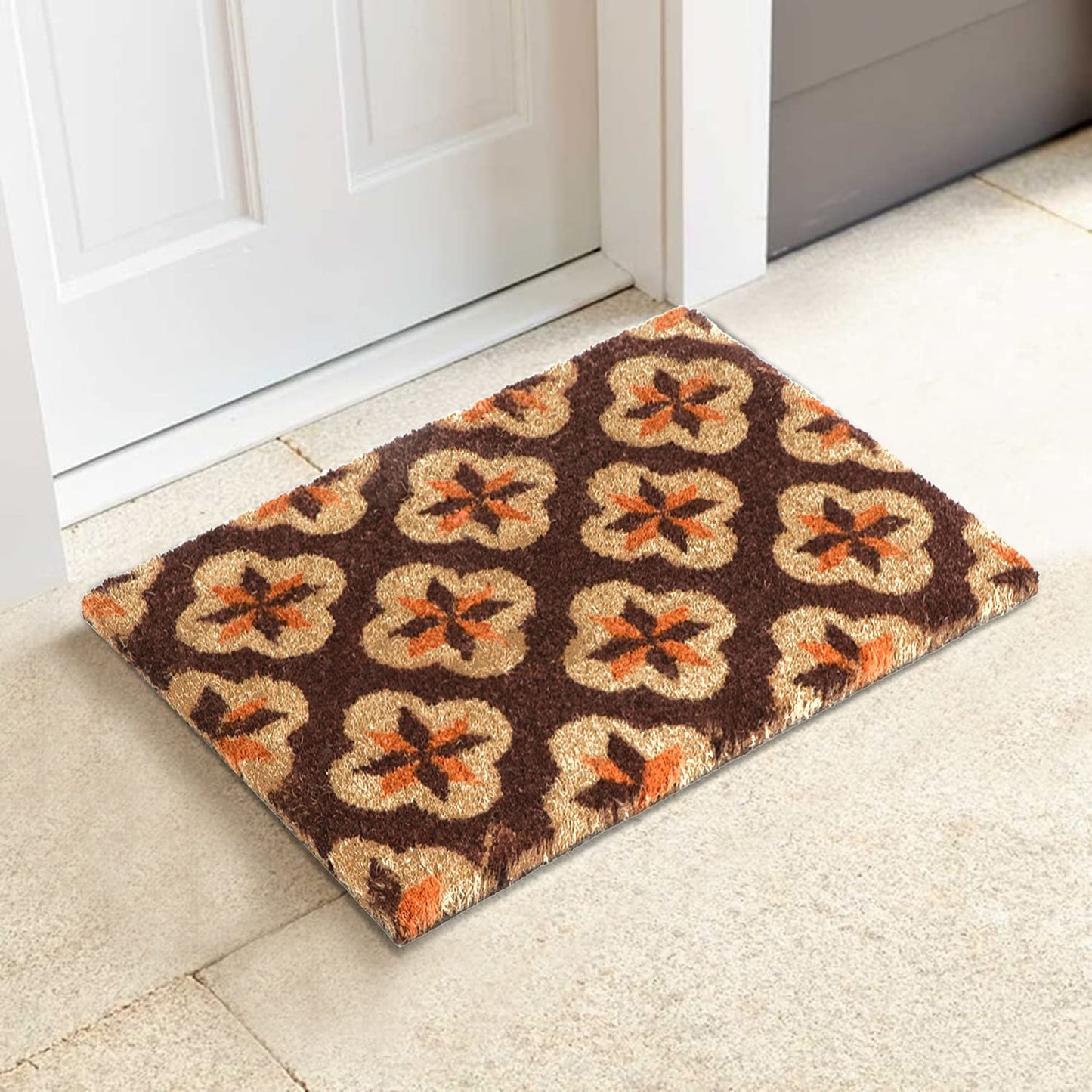 Coir Entrance Door Mat with Anti-Slip PVC Backing