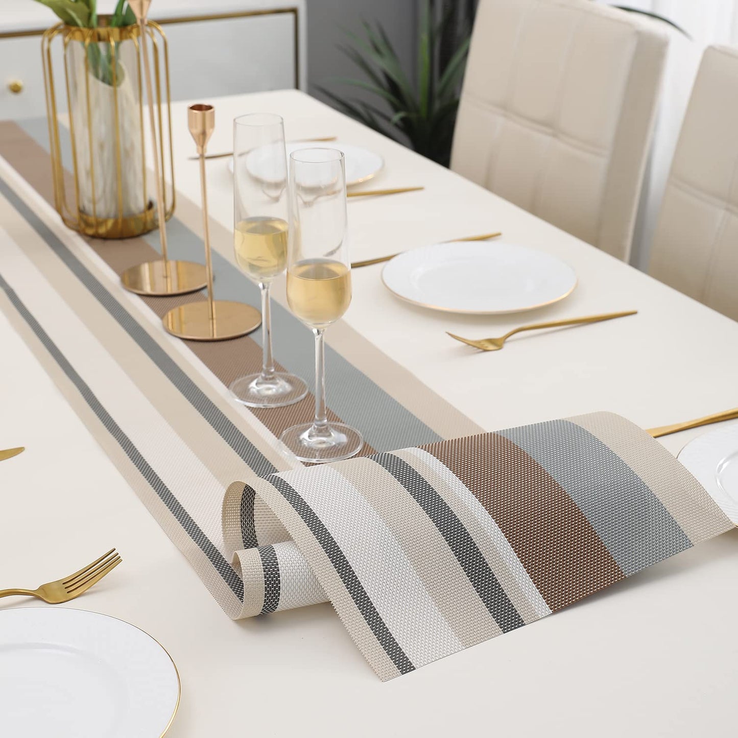 PVC Table Runner for Dinner and Coffee Table, Multicolour
