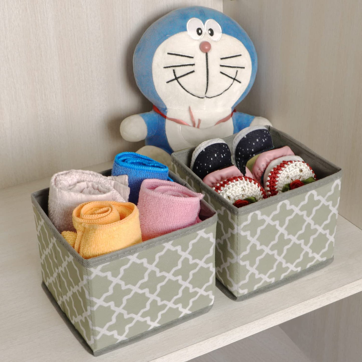 Foldable Storage Basket Bins Closet Wardrobe Organizer