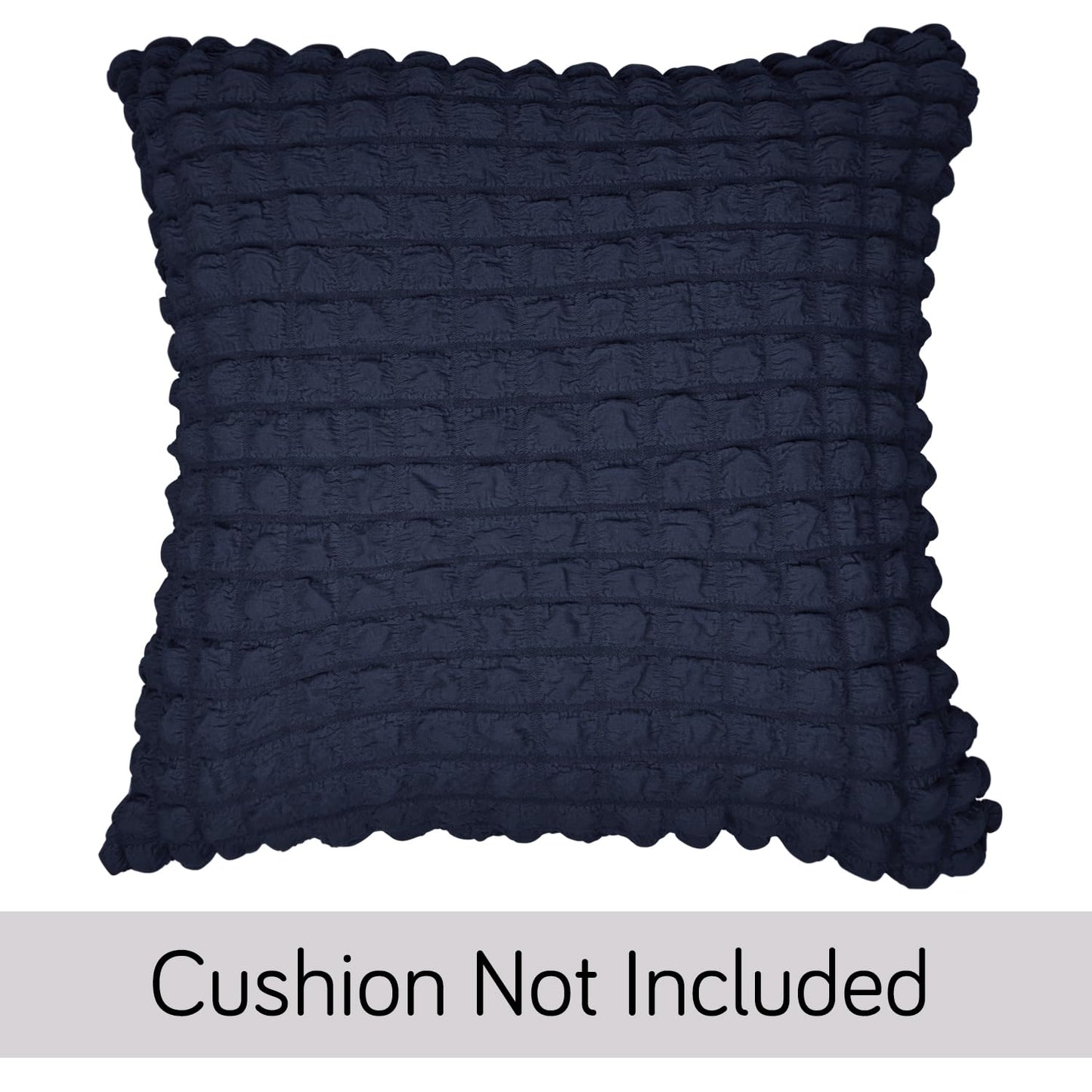 Buy Cute Navy Blue Colour Zippered Square Sofa Pillow Covers Online
