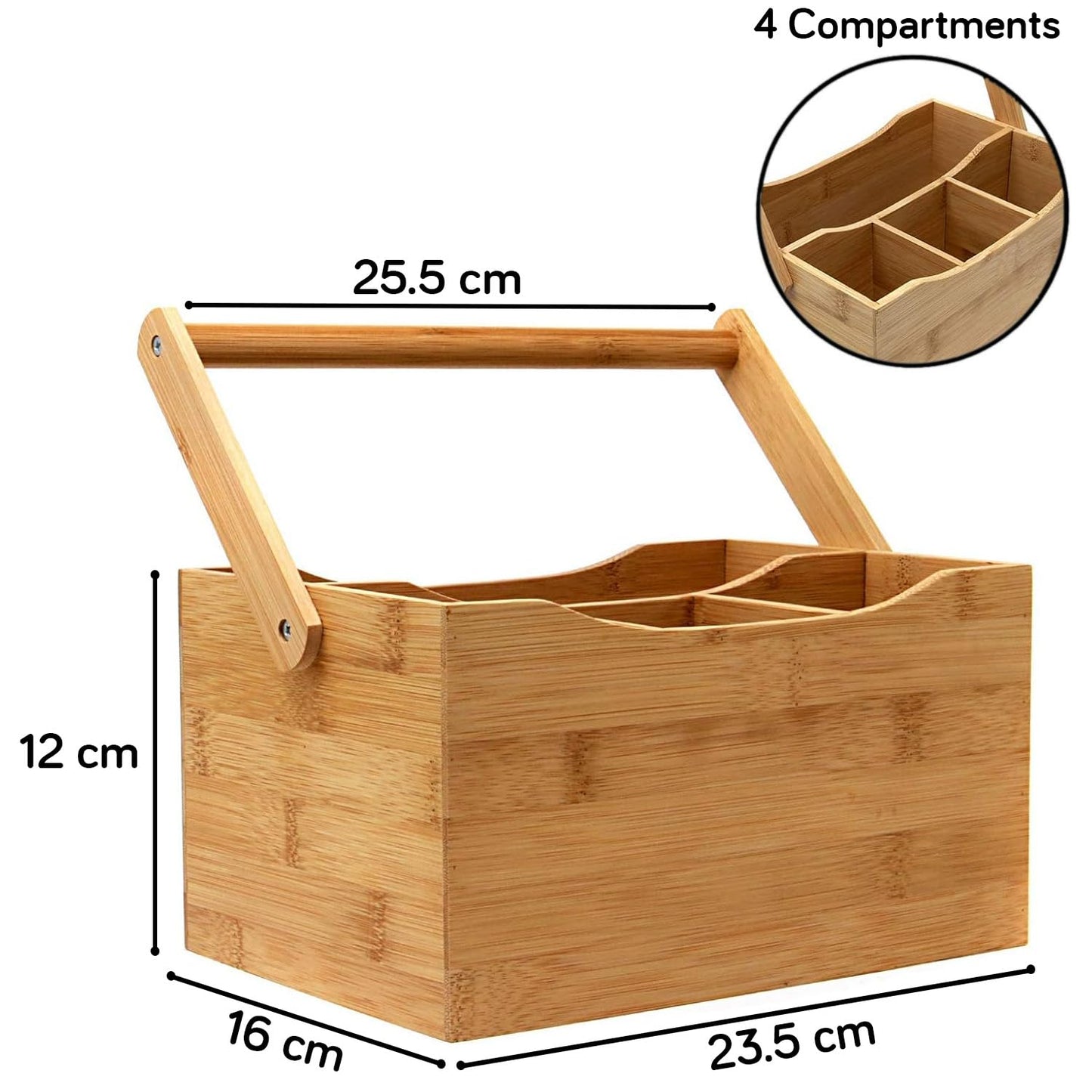 Wooden Cutlery Holder for Kitchen Dining Table Culery Stand Caddy