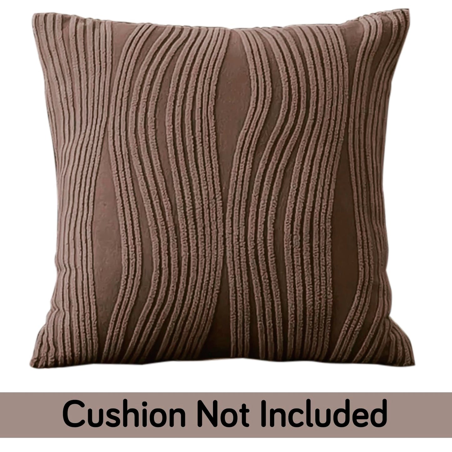 Fancy Chocolate Brown Colour Festive Square Zippered Pillow Covers