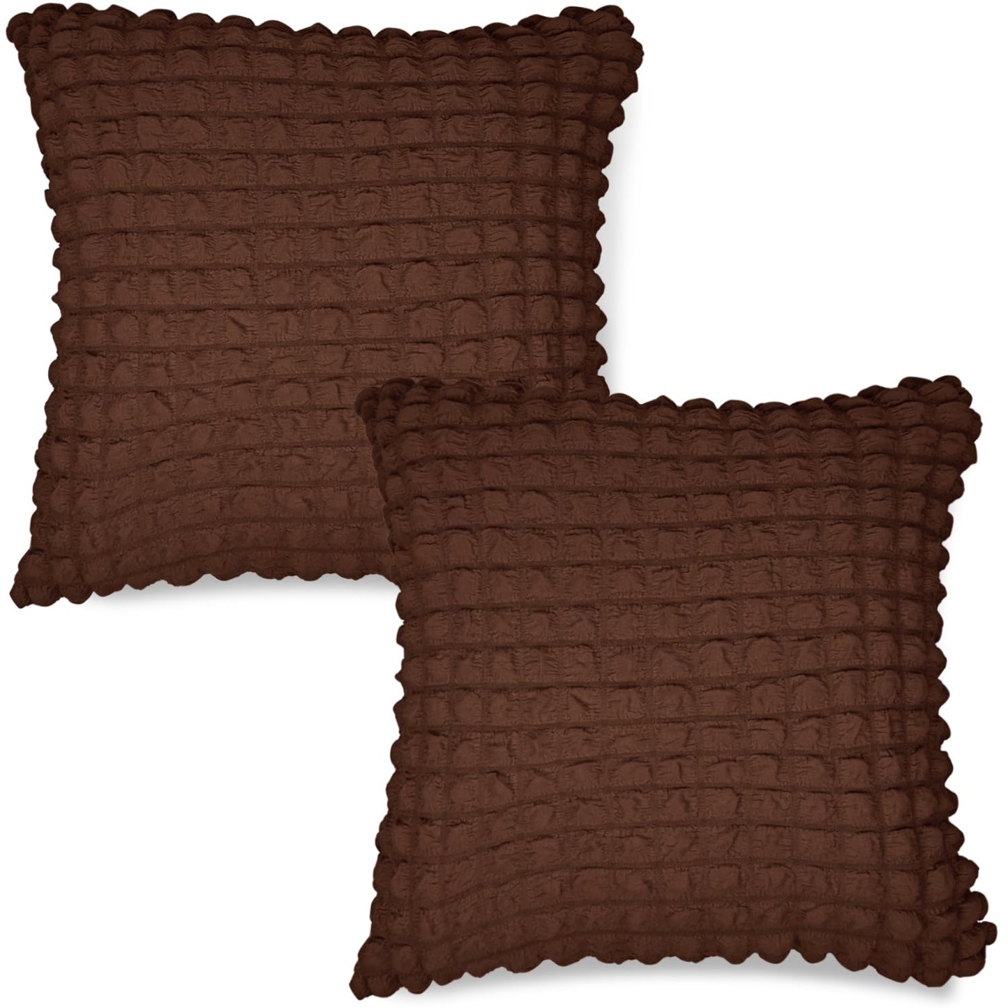 Buy Premium Dark Brown Colour Zippered Square Cushion Covers Online