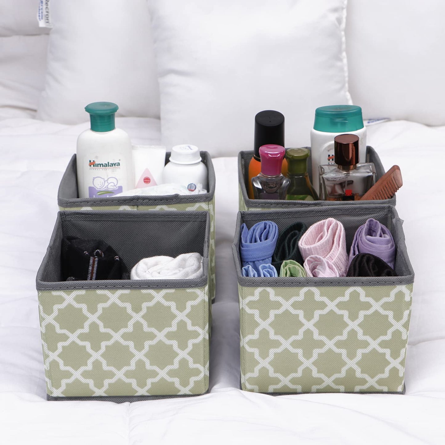 Foldable Storage Basket Bins Closet Wardrobe Organizer