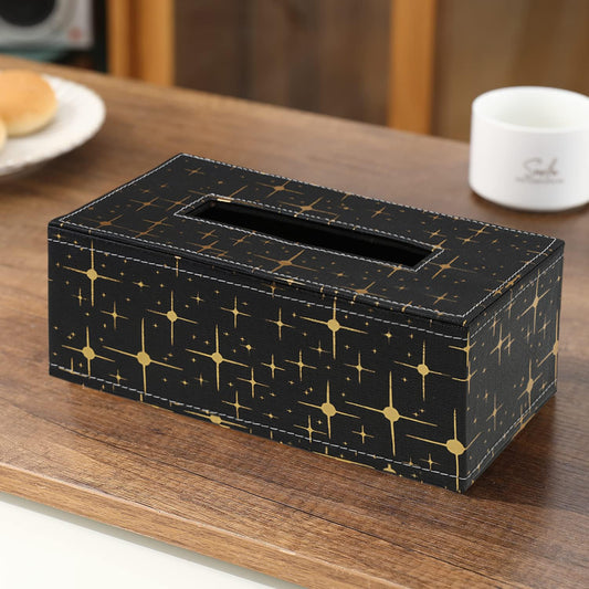Premium Black Faux Leather Tissue Box – Large Size, Buy Online | HOKIPO