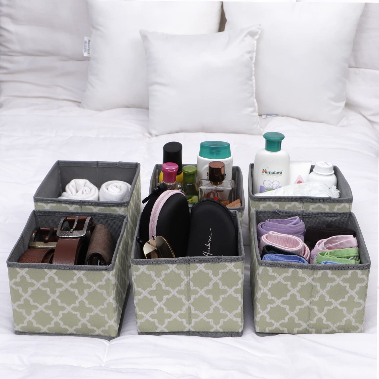 Foldable Storage Basket Bins Closet Wardrobe Organizer