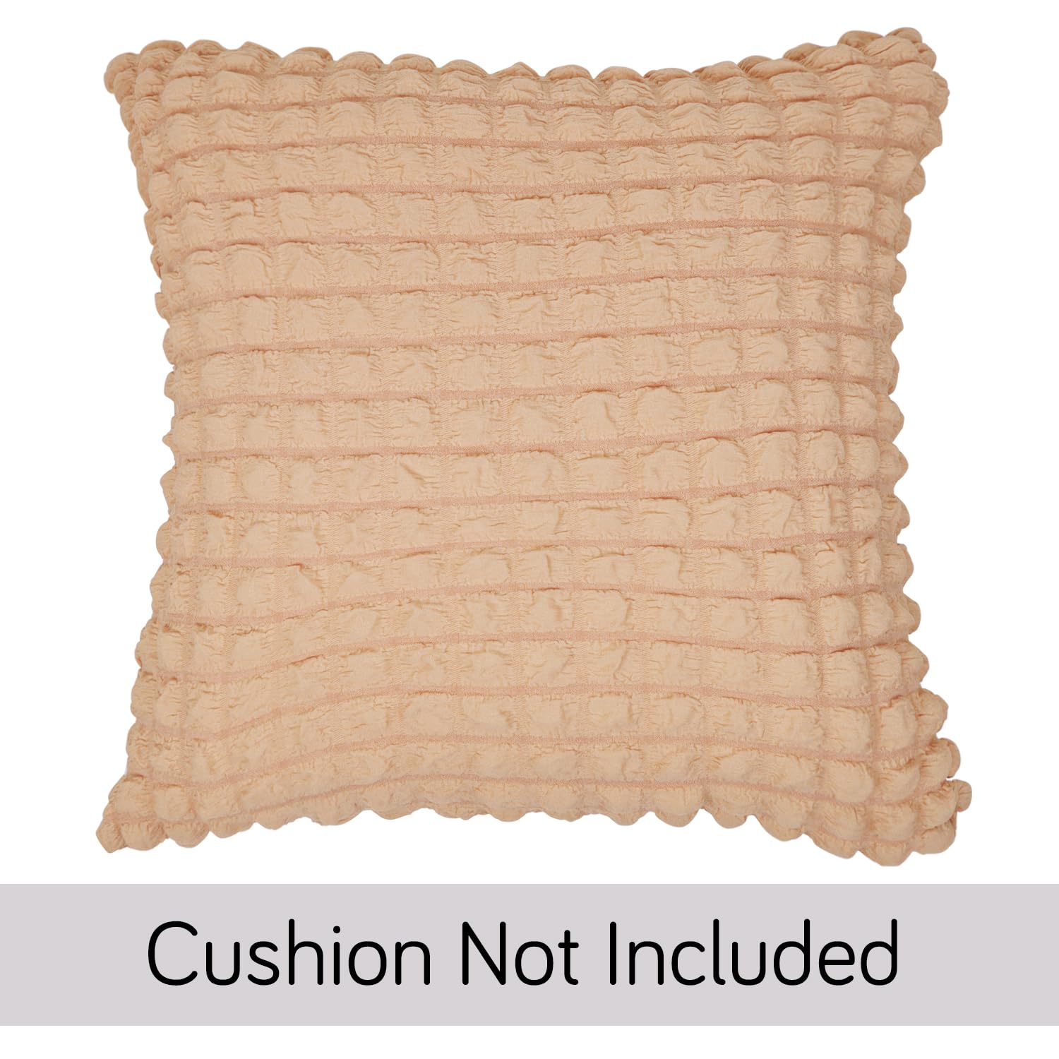 Buy Cute Beige Colour Zippered Square Sofa Pillow Covers Online