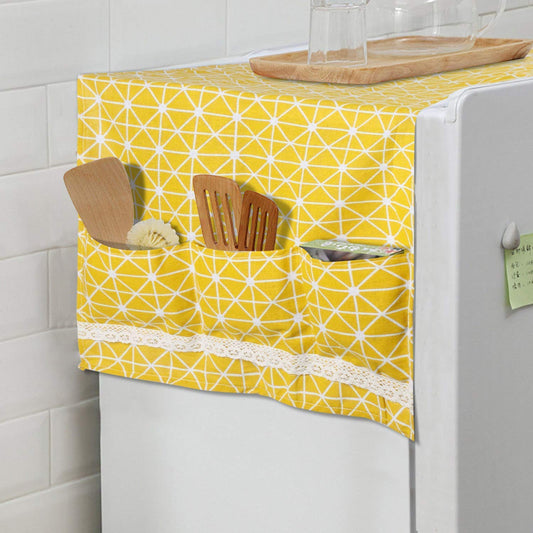 Buy Yellow Refrigerator top cover online at HOKIPO