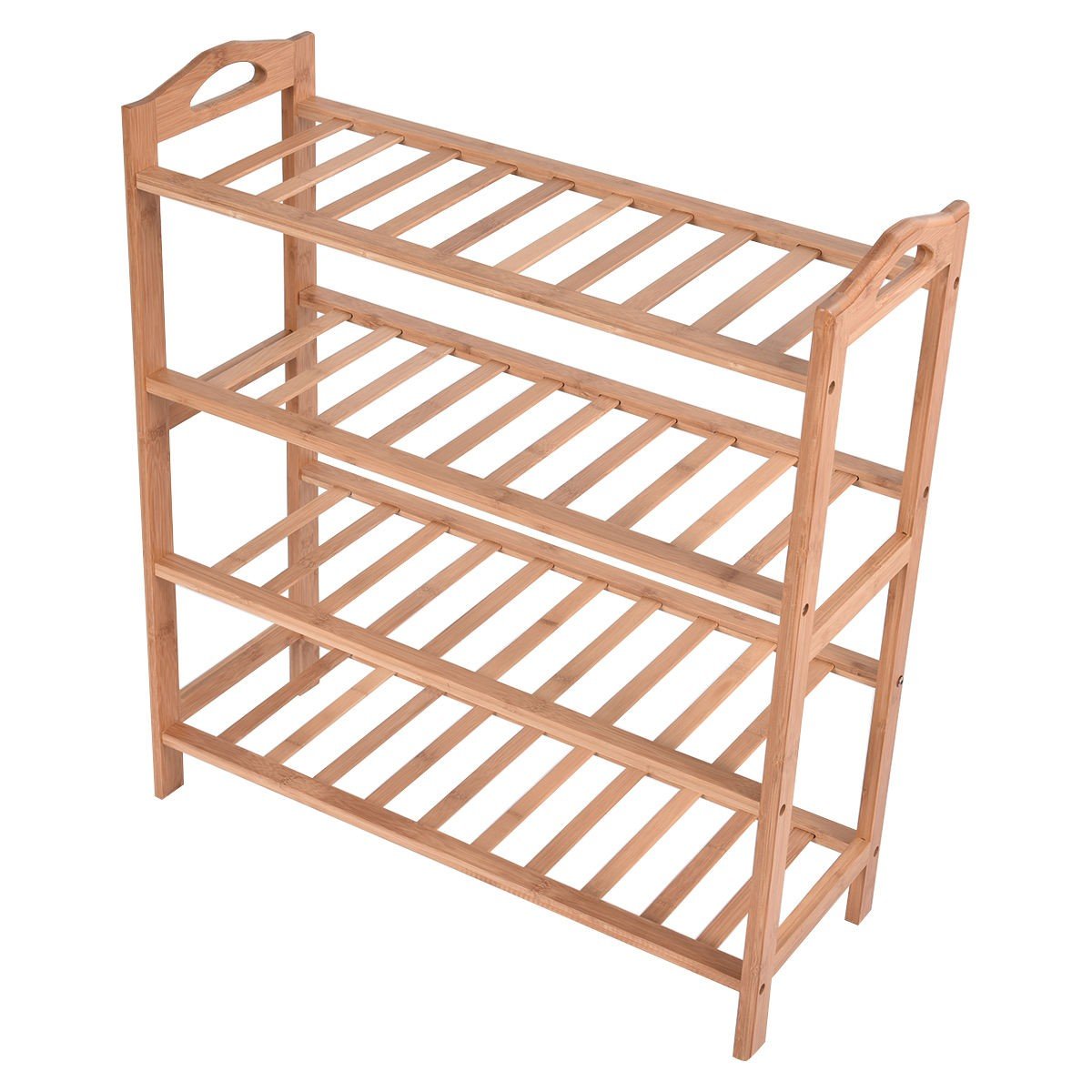 Bamboo 3/4/5 Tier Shoe Racks Slipper Stand Chappal Storage Organizer Utility Racks